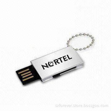 Portable USB Flash Drive with 128MB to 64GB Capacity, CE-, FCC-, RoHS Marks